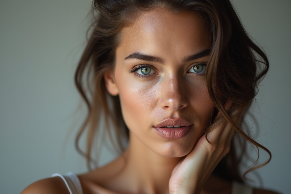 visage féminin