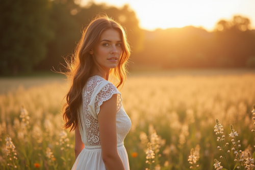 La robe blanche en dentelle : une célébration de la féminité bohème